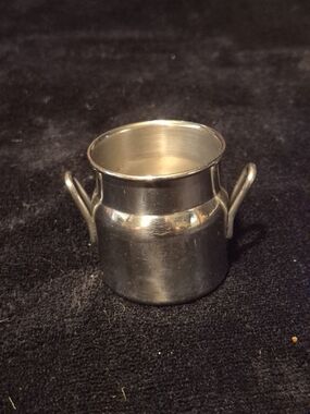 Winco Stainless Steel Mini Milk Can Creamer Individual Serving Pitcher
